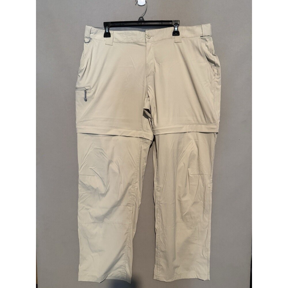 World Wide Sportsman Pants Women’s 18 khaki Convertible Zip Off Hiking Shorts